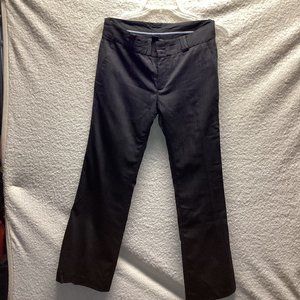 Banana Republic size 8P Stretch with silver pin stripes black pants